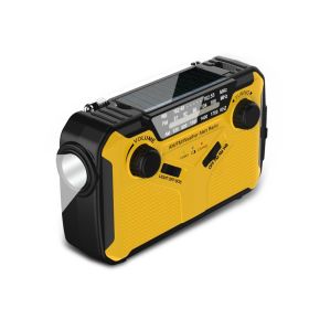 Weather Forecast Solar Emergency Radio (Color: Yellow)